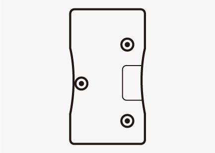 Adapterplatte TrackTOOL Batteriehalter 243 x 175 x 12mm - 320g